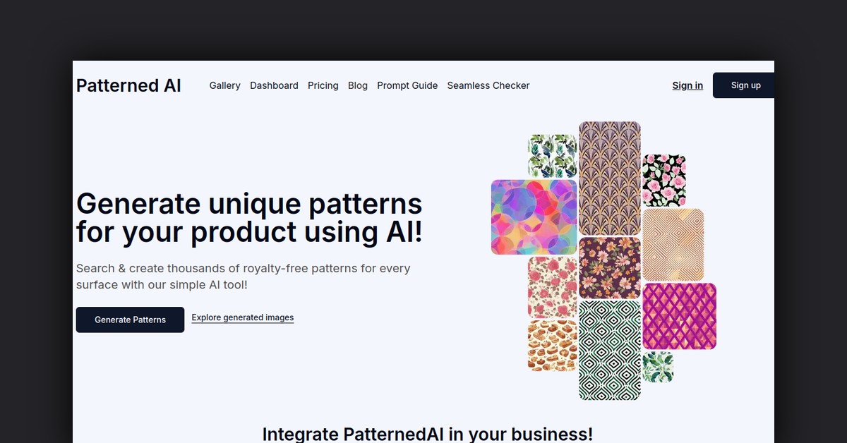 PatternedAI Showcase
