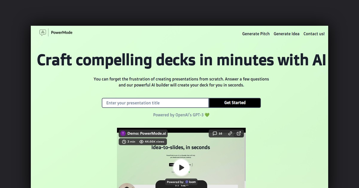 Powermode AI Showcase