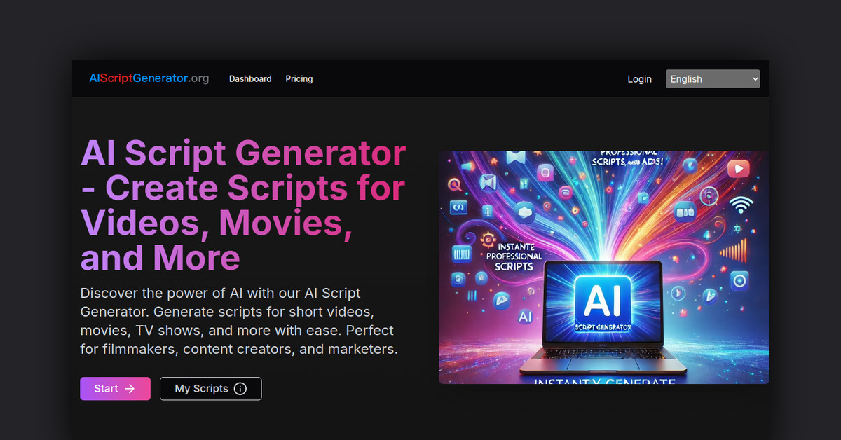 AI Script Generator Showcase