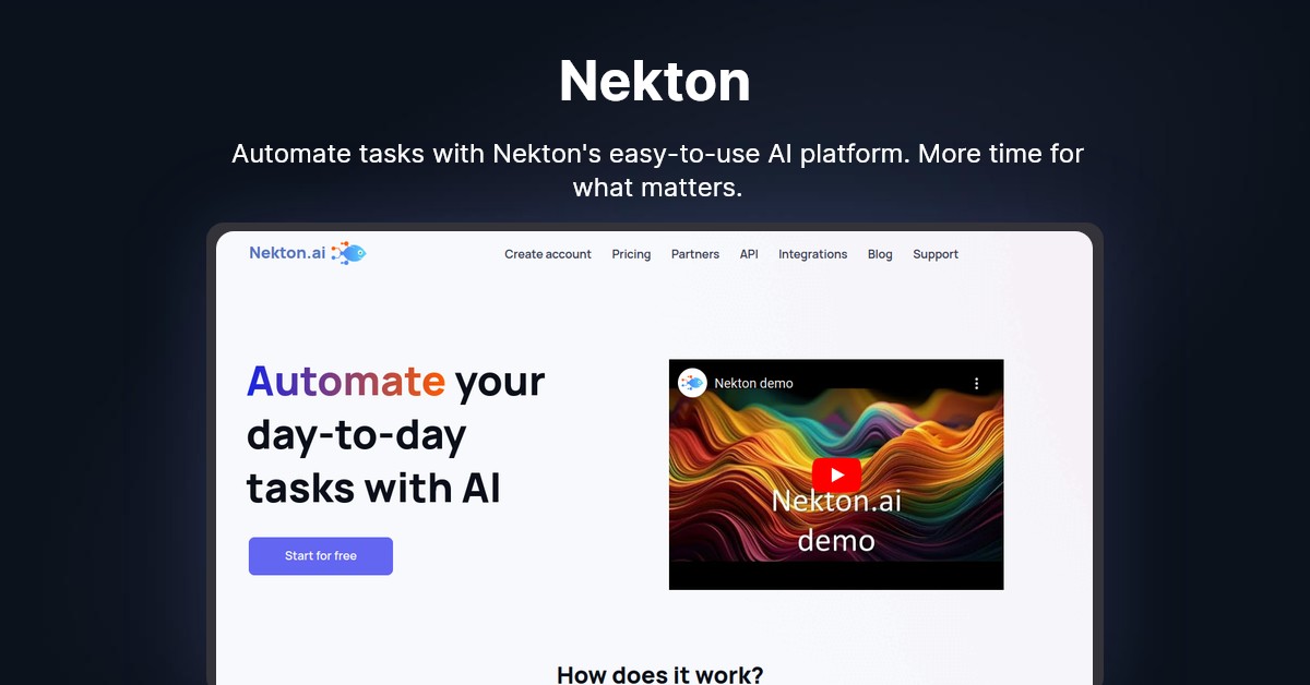 Nekton Showcase