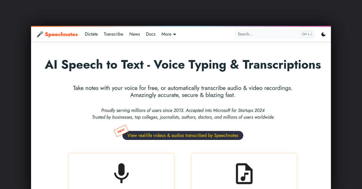 Speechnotes Showcase