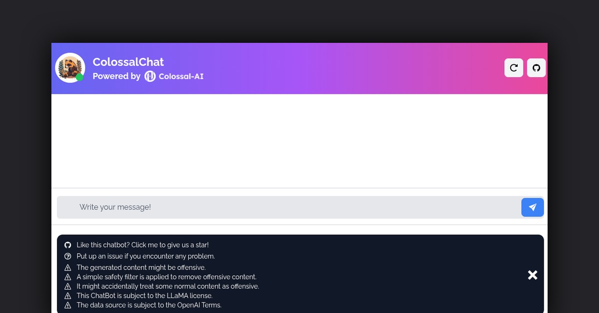 ColossalChat Showcase
