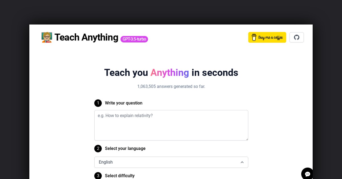 Teach Anything Showcase