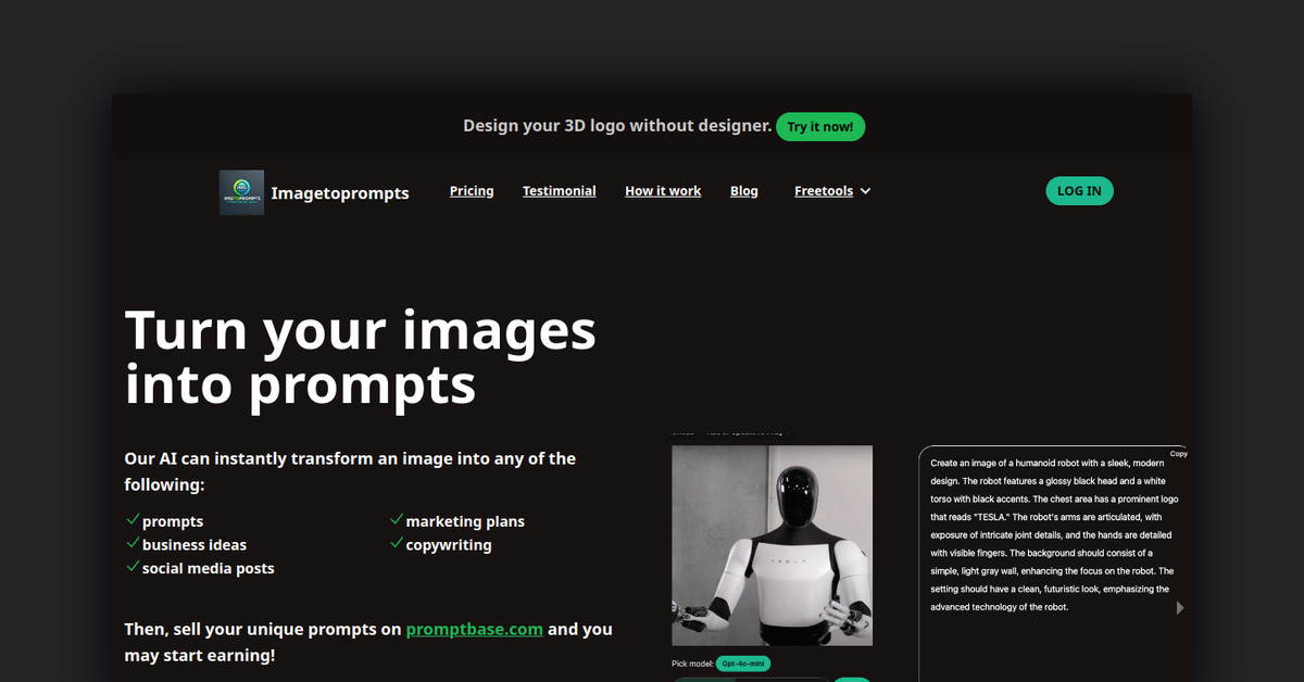 Image to prompts Showcase