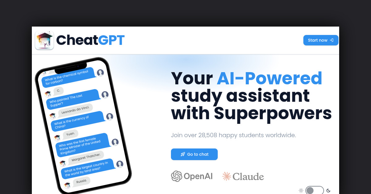 CheatGPT Showcase