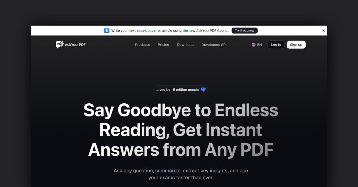 Ask Your PDF Showcase