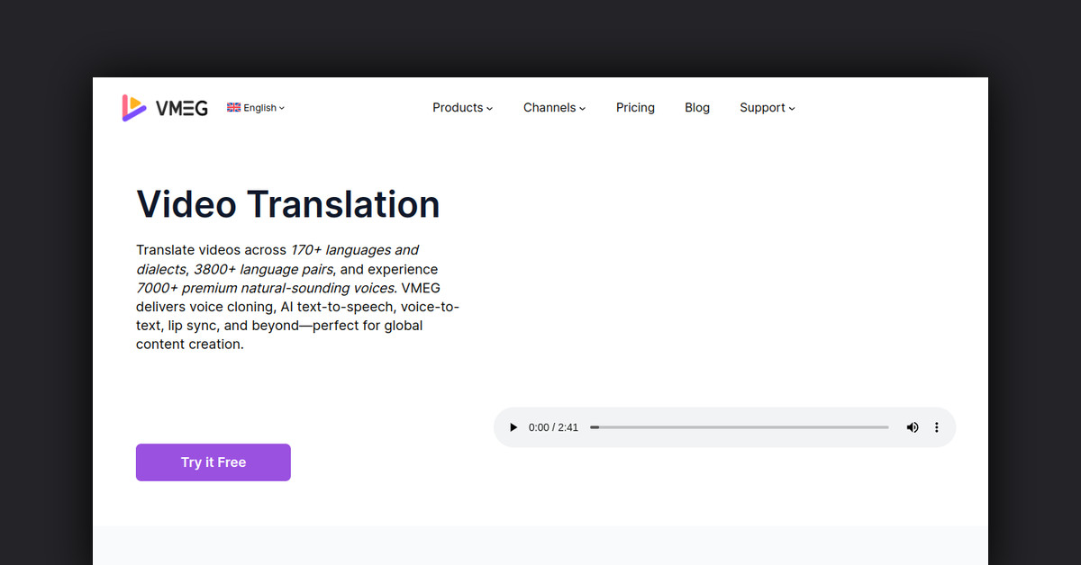 VMEG Video Translation Showcase