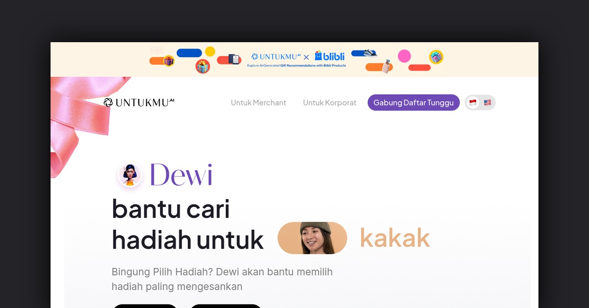Untukmu.AI Showcase
