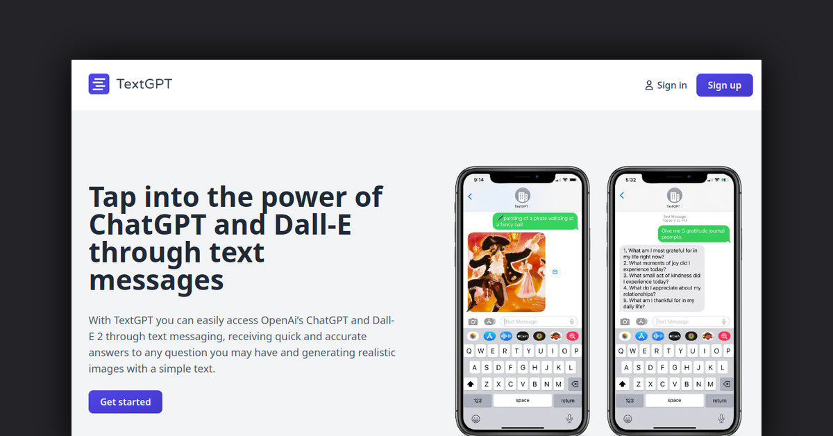 Text GPT Showcase