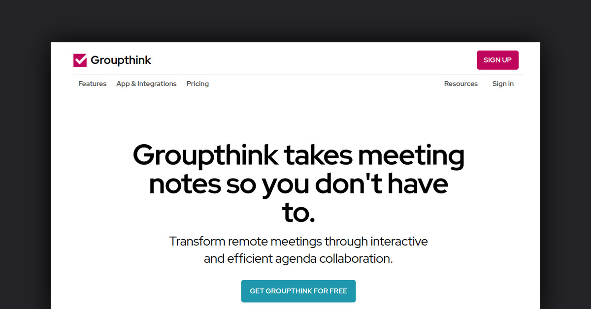 Groupthink Showcase
