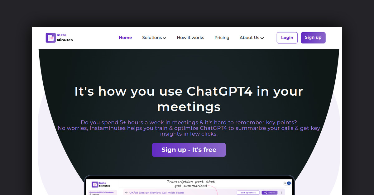 Instaminutes Showcase