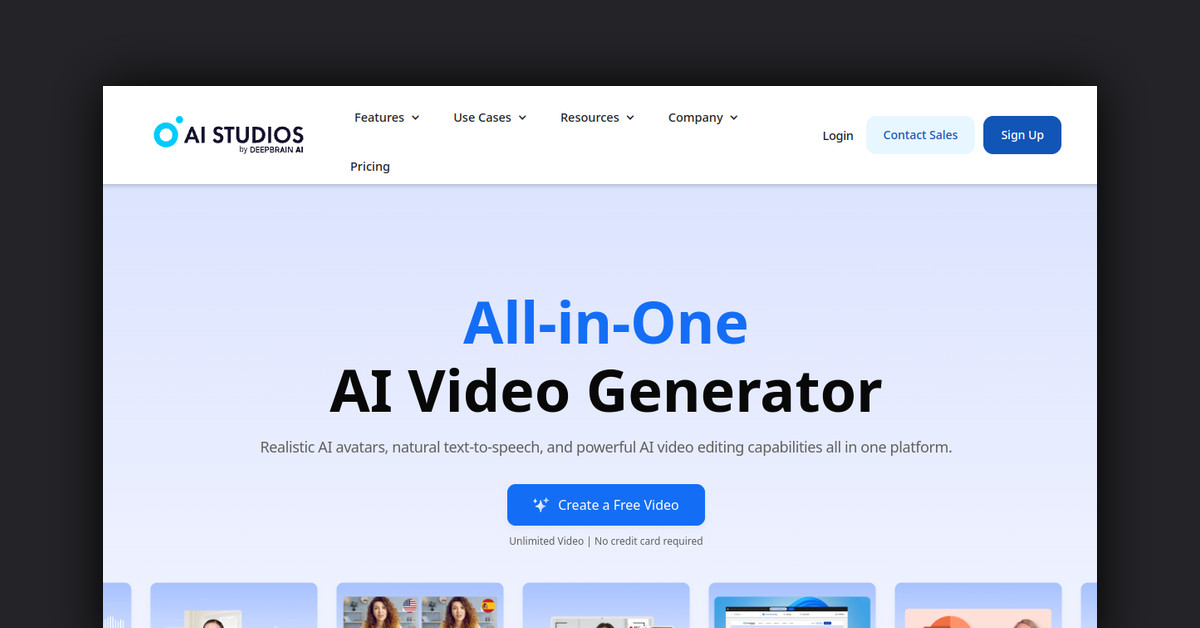 DeepBrain AI Showcase