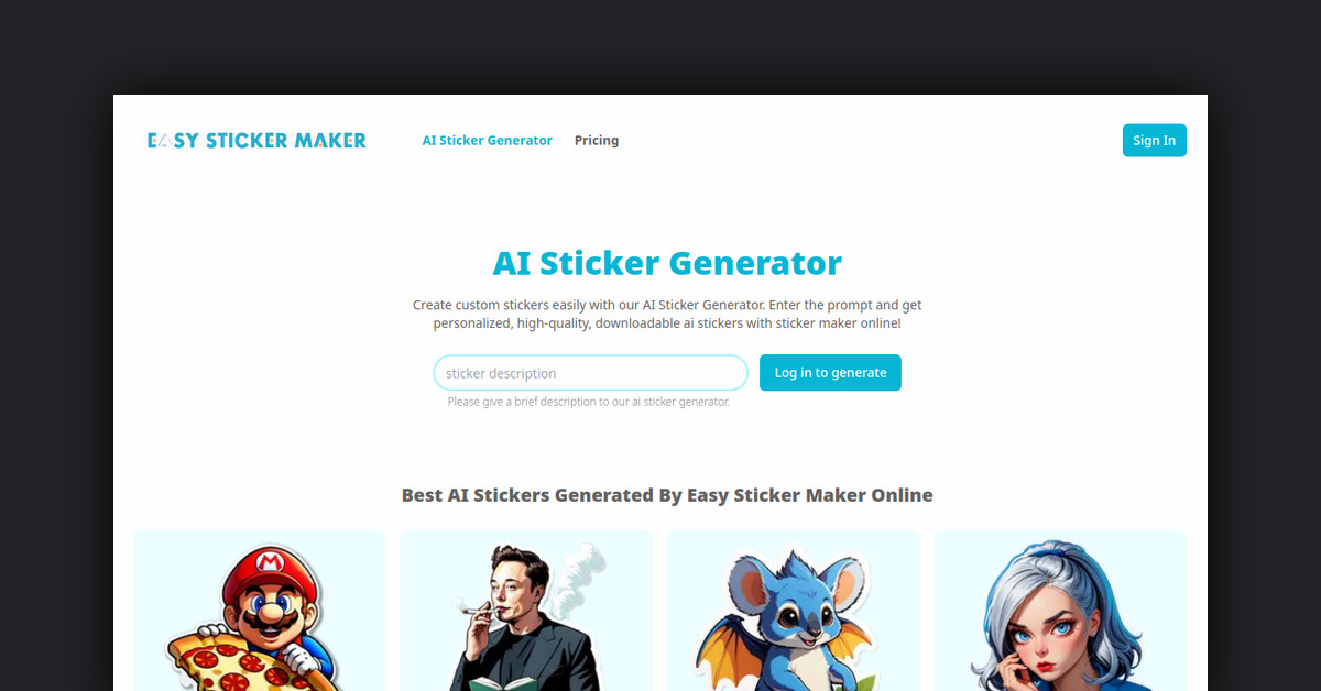 Easy Sticker Maker Showcase