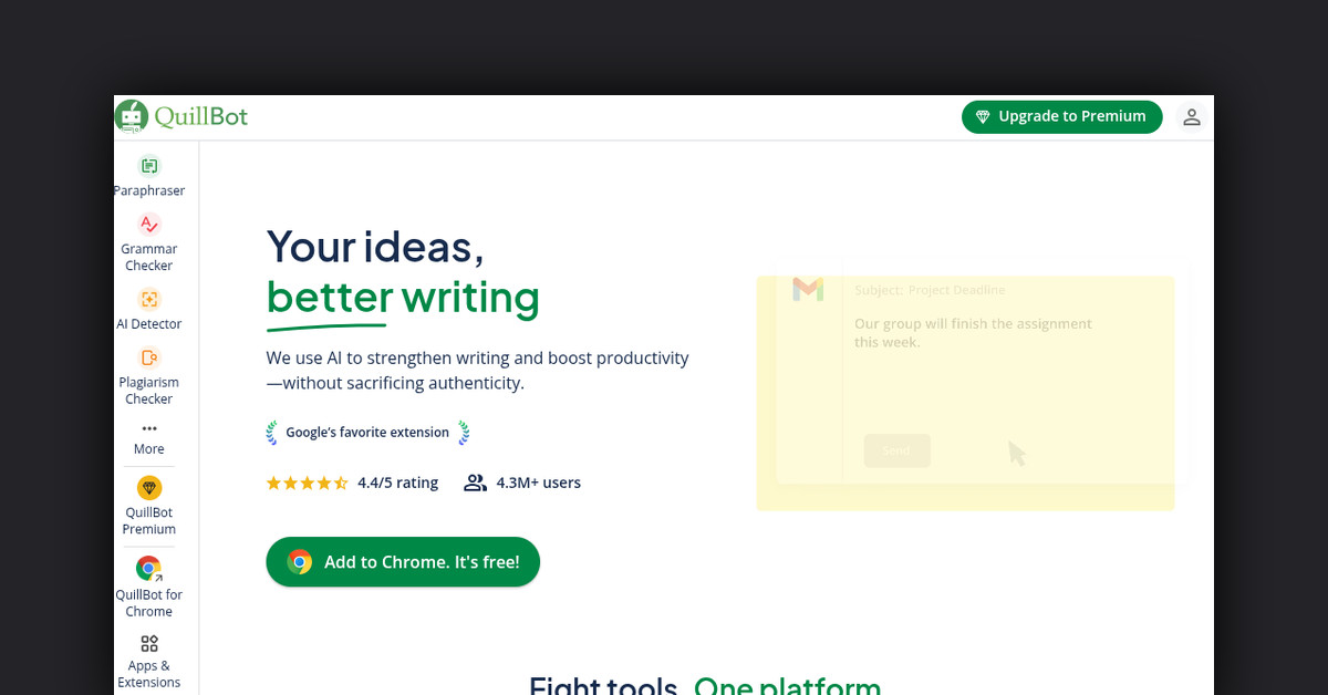Quillbot Paraphraser Showcase