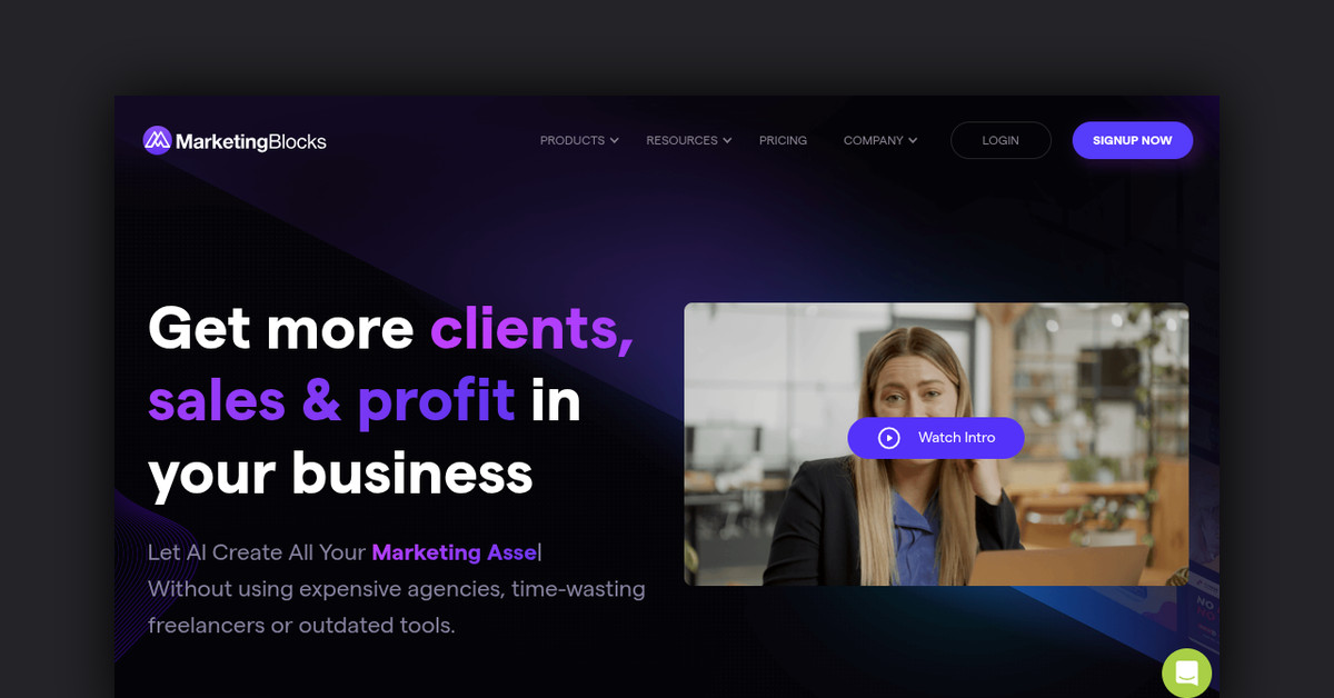 MarketingBlocks AI Showcase