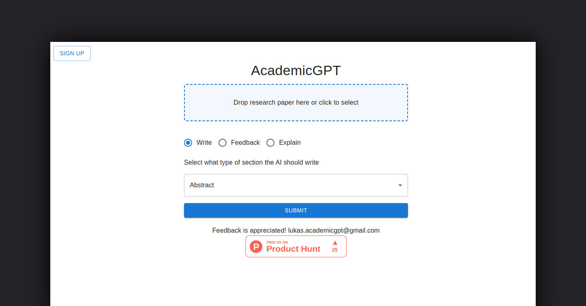AcademicGPT Showcase