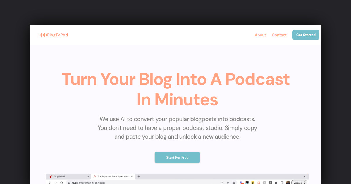 BlogToPod Showcase