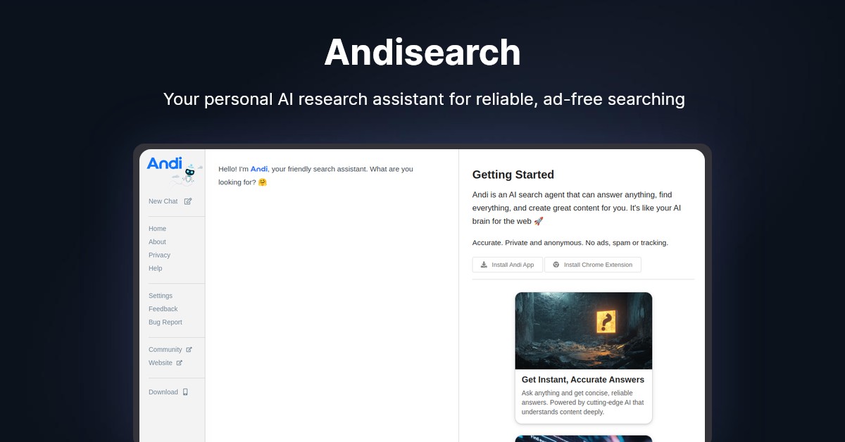 Andisearch Showcase