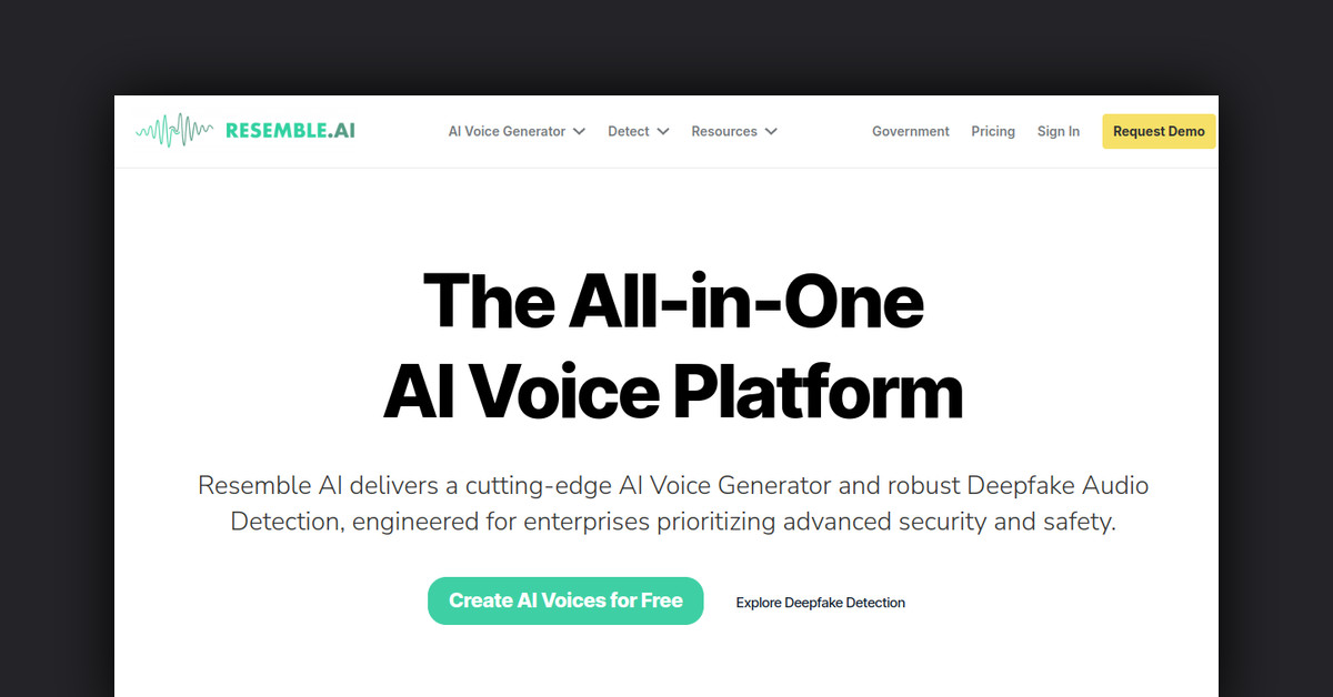 Resemble.ai Showcase