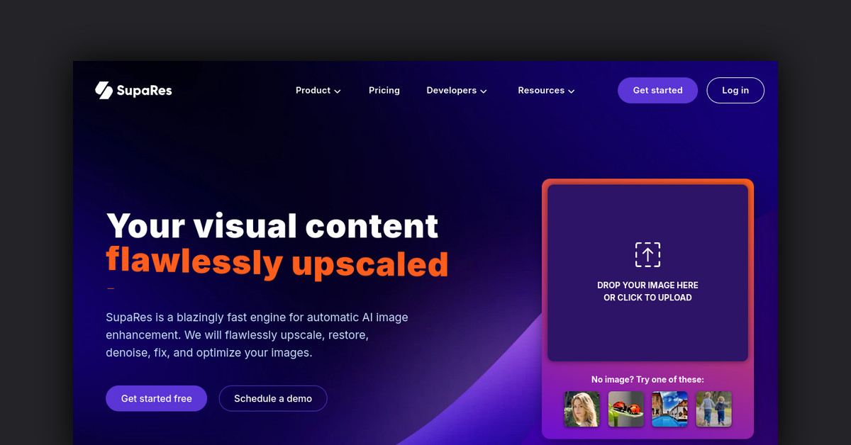 SupaRes AI Image Enhancer Showcase