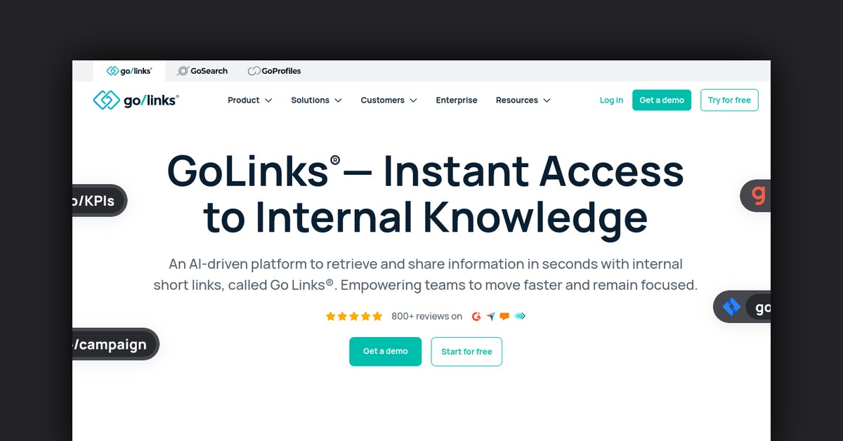 GoLinks Showcase