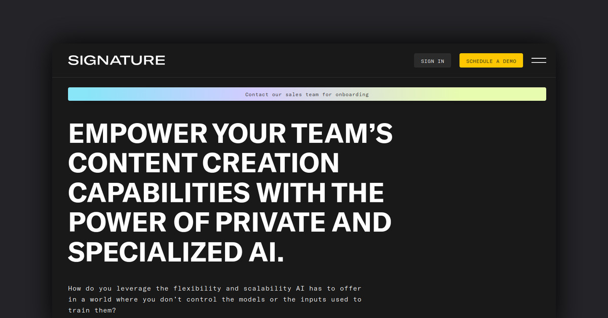 Signature.ai Showcase