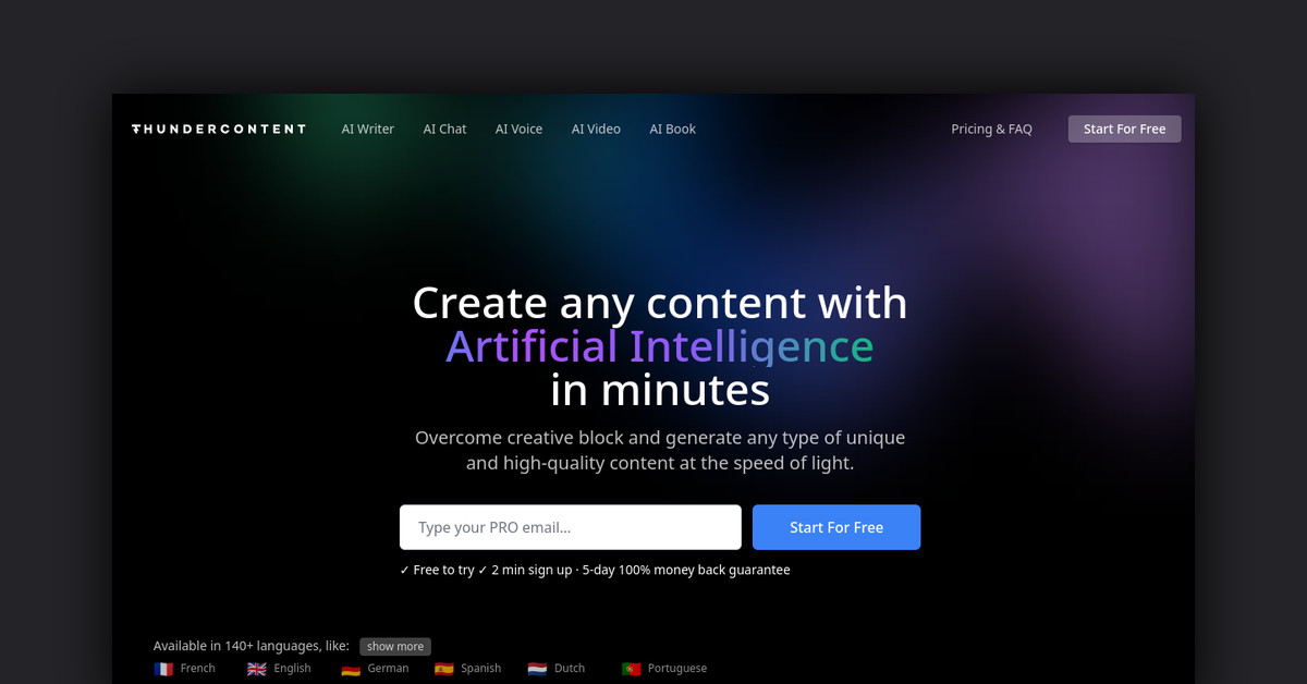 Thundercontent Showcase