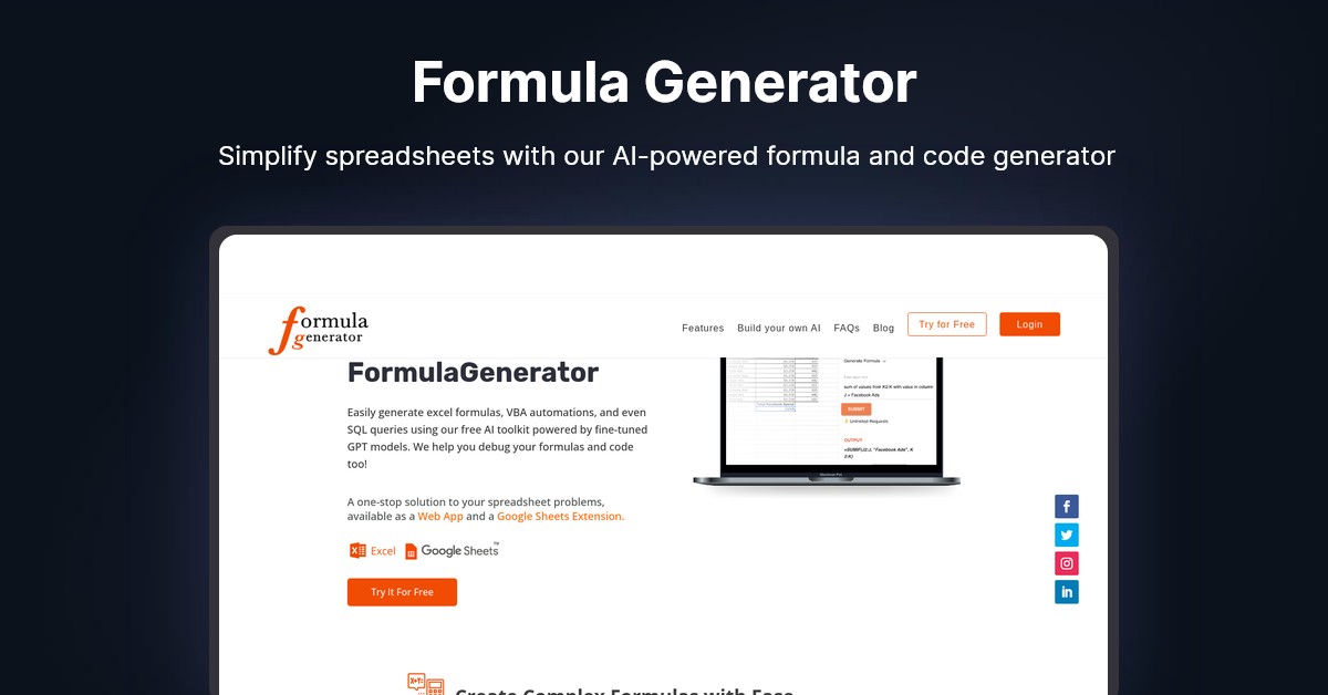 Formula Generator Showcase