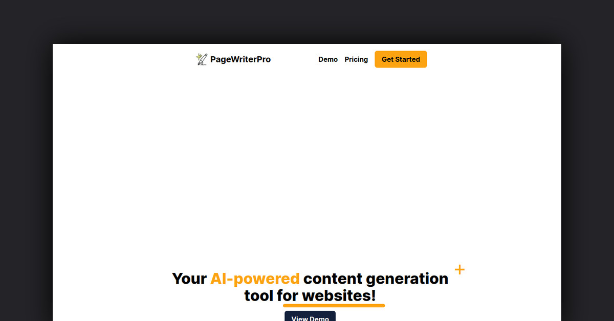 Page writer pro Showcase
