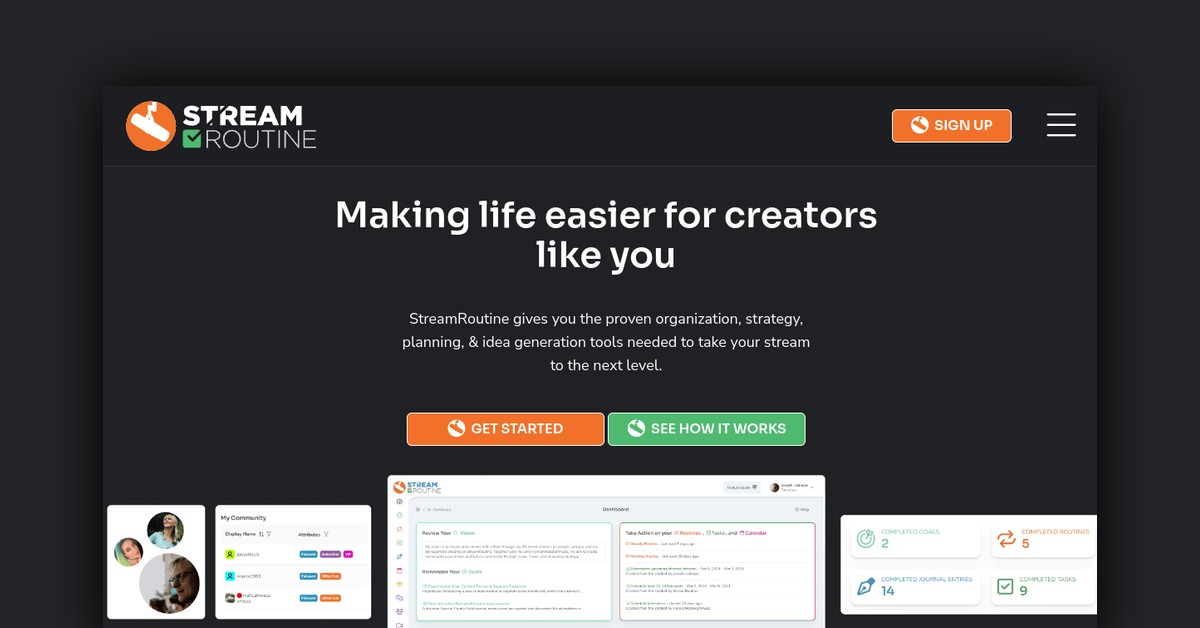 Streamroutine Showcase