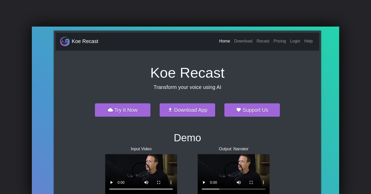 Koe Recast Showcase
