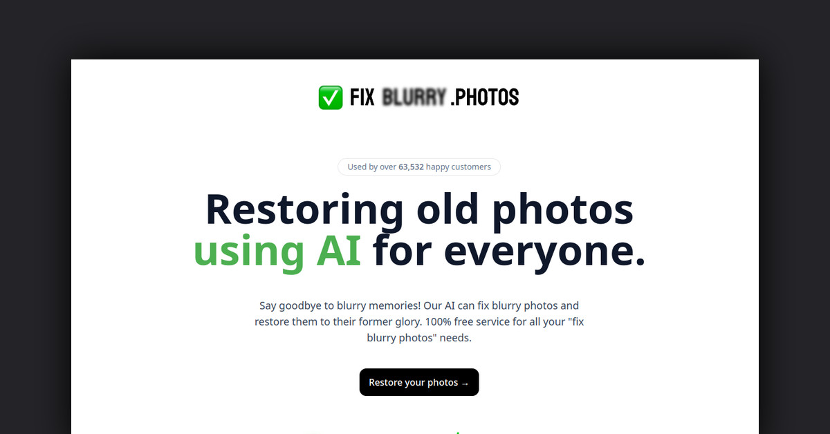 Fix Blurry Photos Showcase