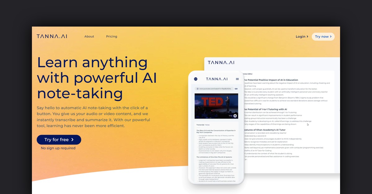 Tanna AI Showcase