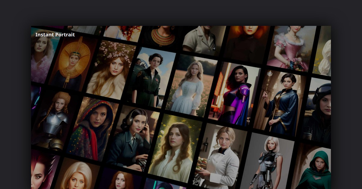 Instant Portrait Showcase