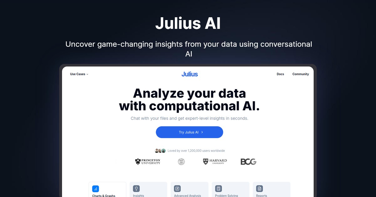 Julius AI Showcase