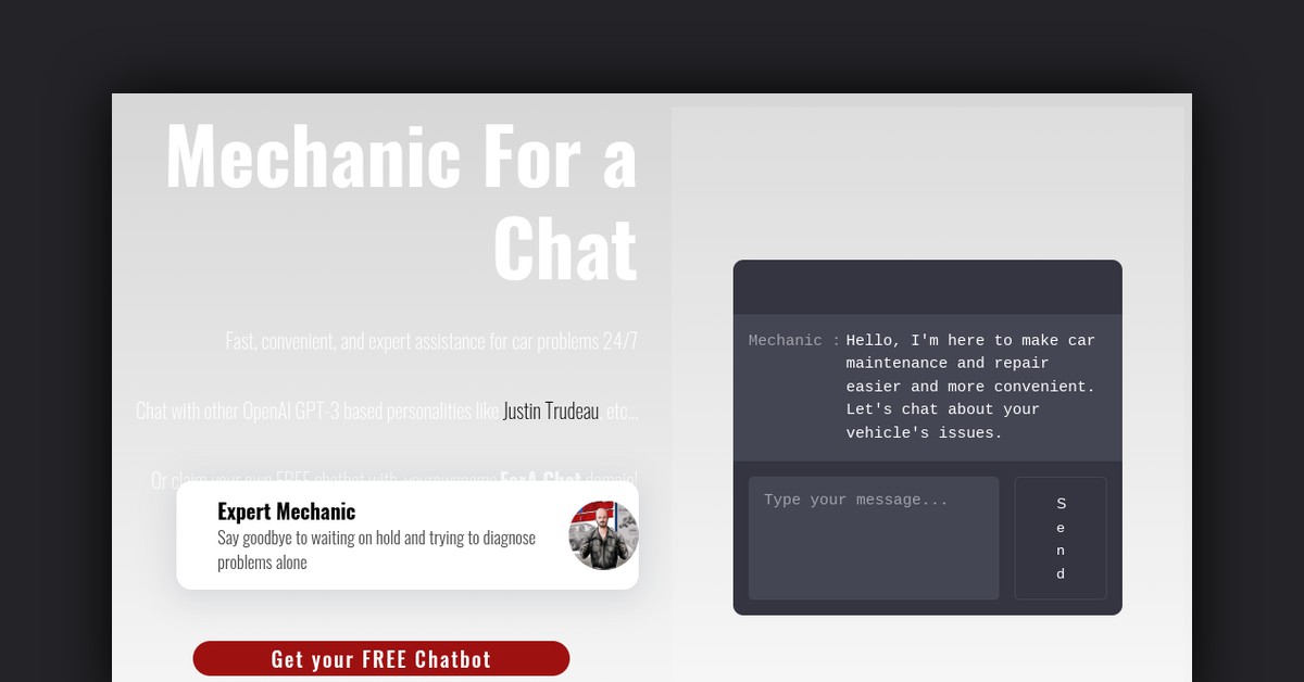 Mechanic For a Chat Showcase