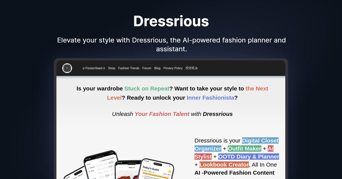 Dressrious Showcase