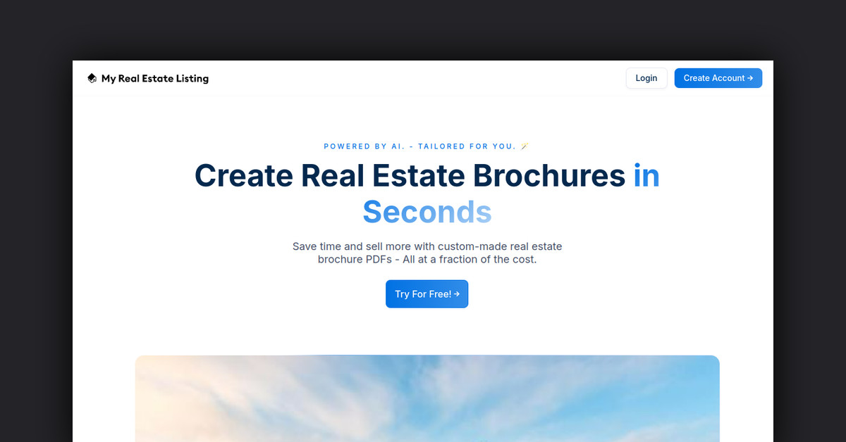 Real Estate Listing Showcase