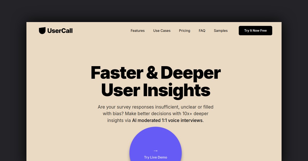 Usercall Showcase