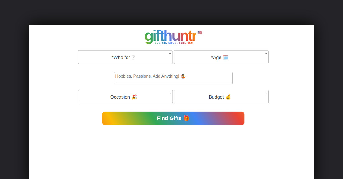 Gifthuntr Showcase