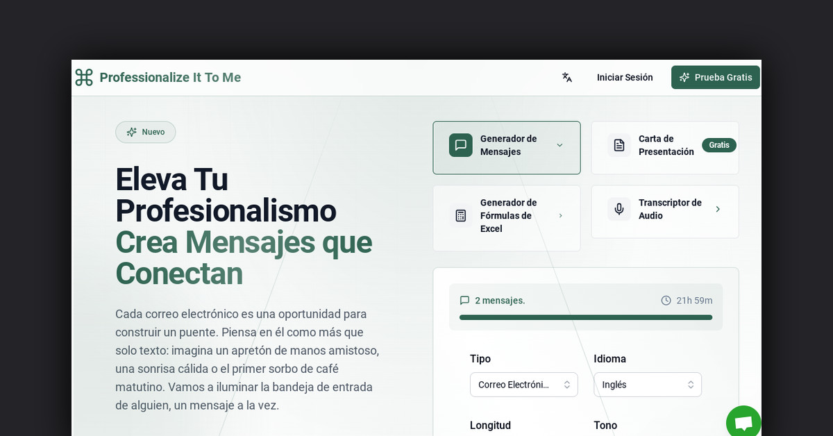 Professionalize It To Me Showcase