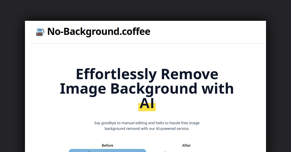 No-Background.Coffee Showcase