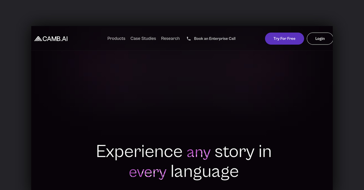 Camb.ai Showcase