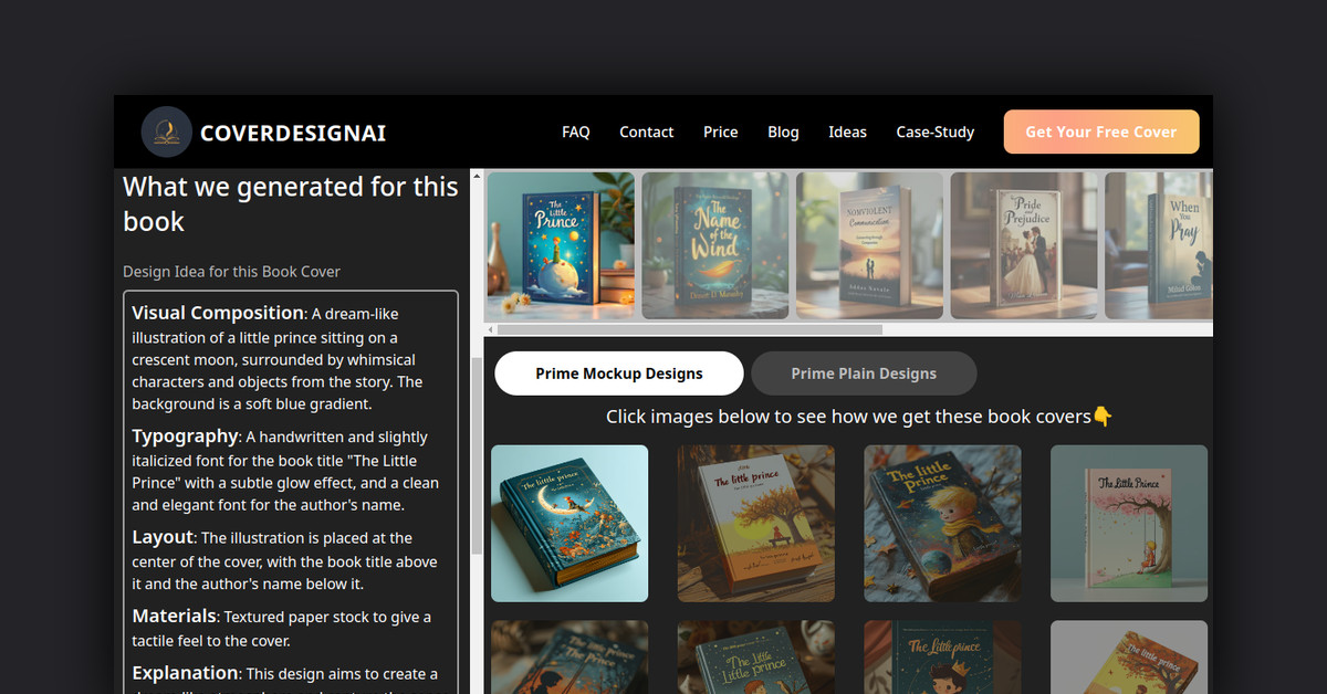 CoverDesign AI Showcase