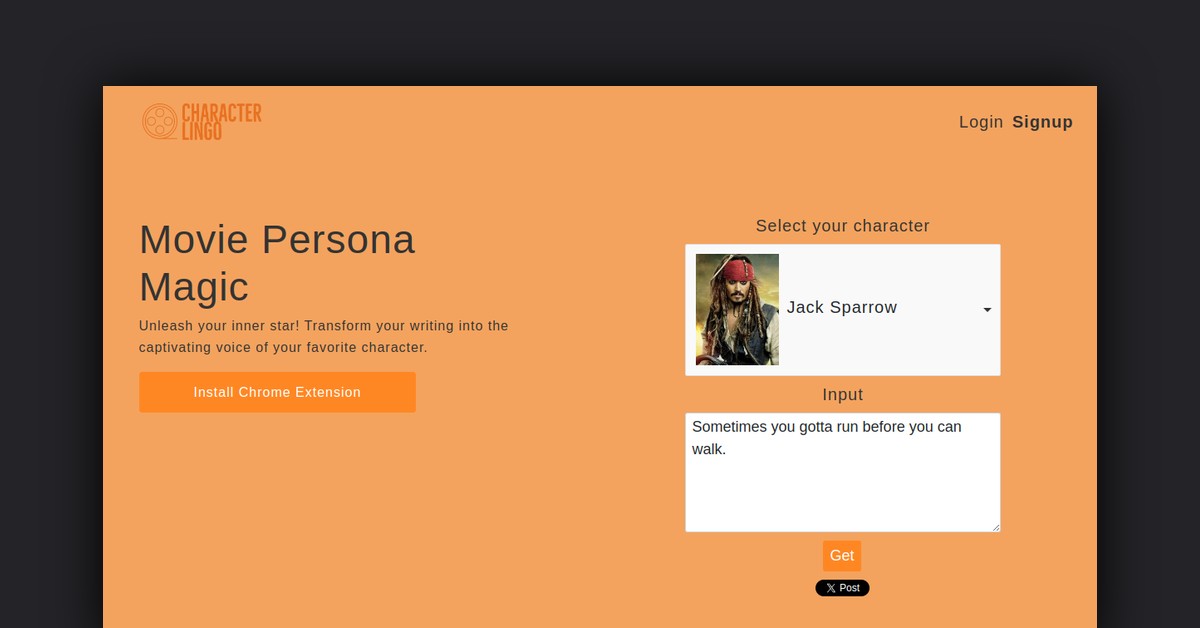 Character Lingo Showcase