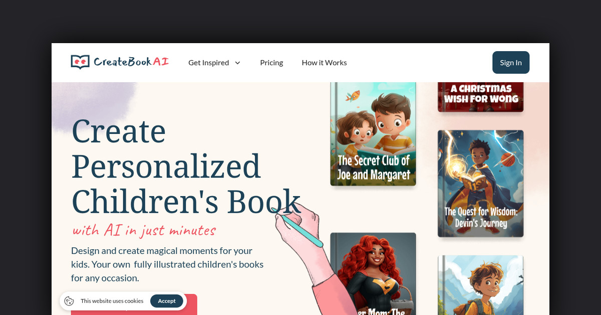 CreateBookAI Showcase