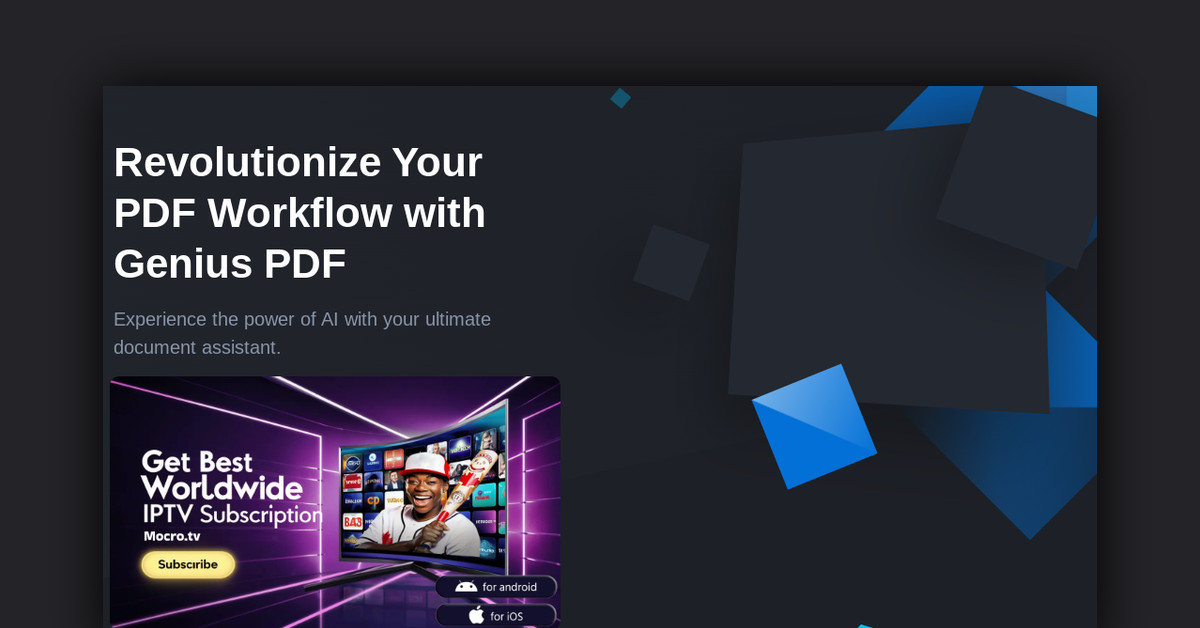 Genius PDF Showcase