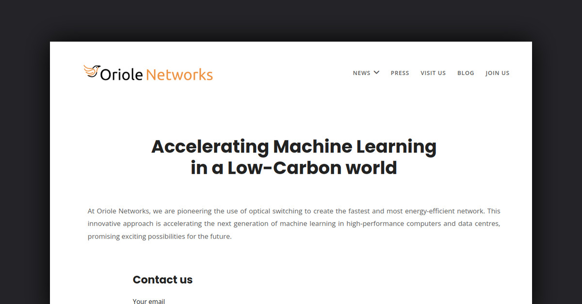 Oriole Networks Showcase