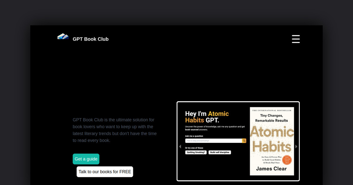 GPT Book Club Showcase