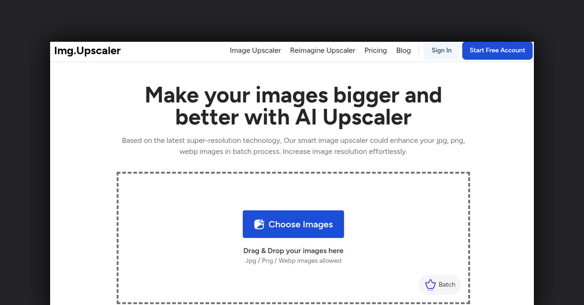 Imgupscaler Showcase